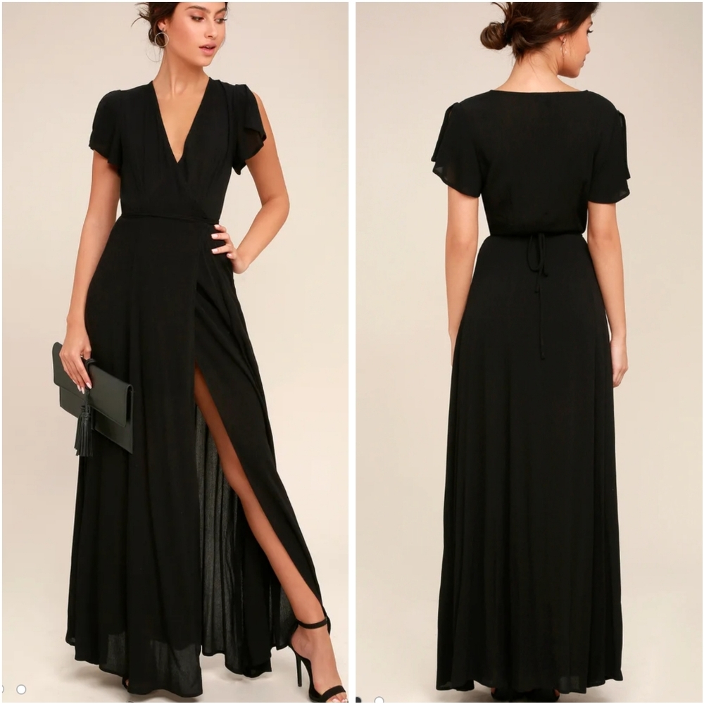 NWT Lulu's heart of marigold wrap around dress